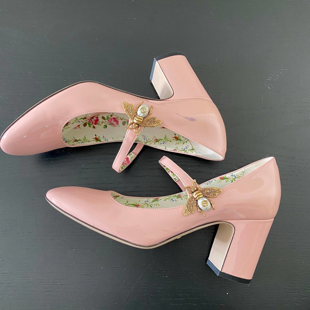 Gucci Patent Leather Mary Janes 8.5